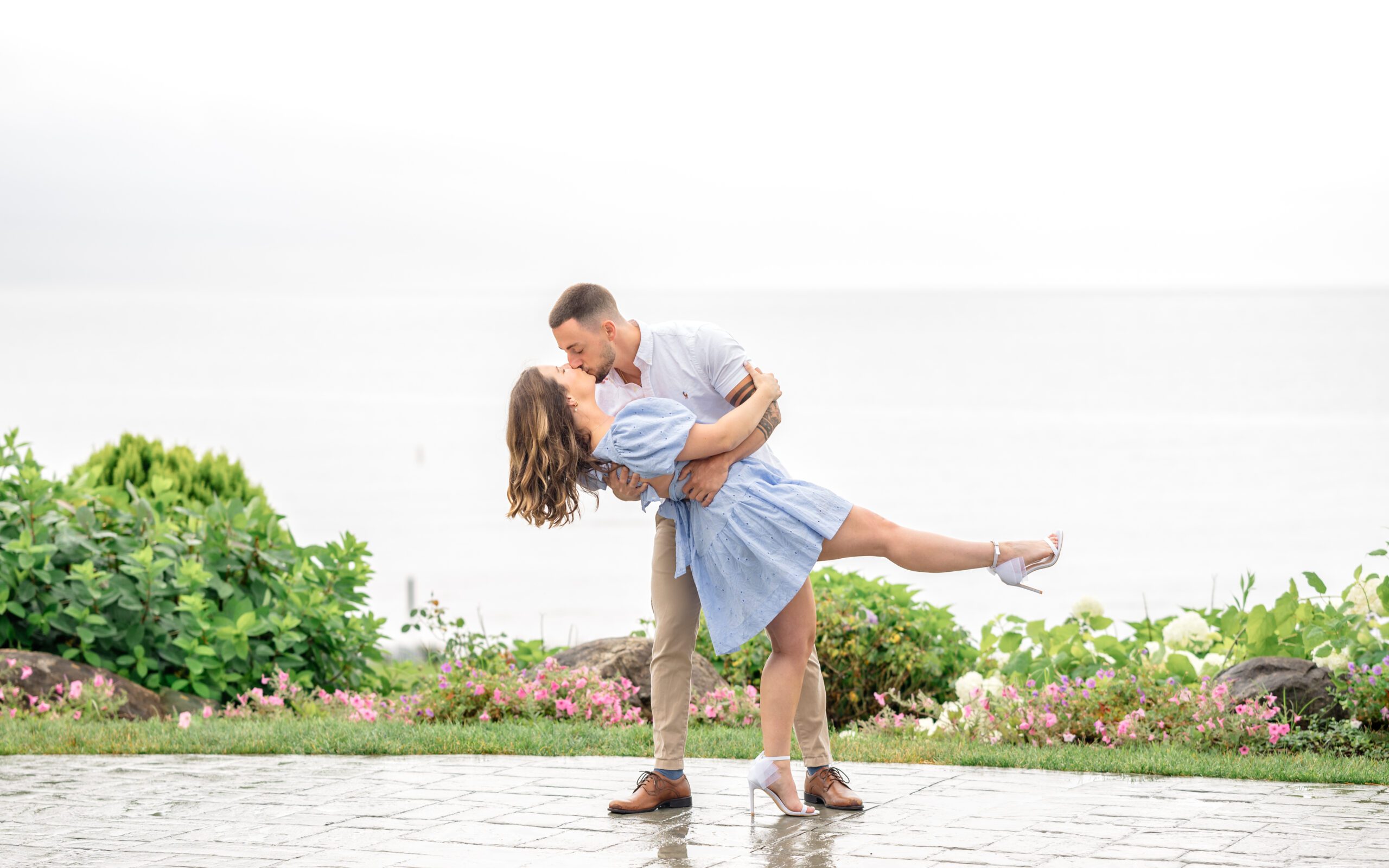 Oceanfront Engagement Session at Waters Edge Resort and Spa